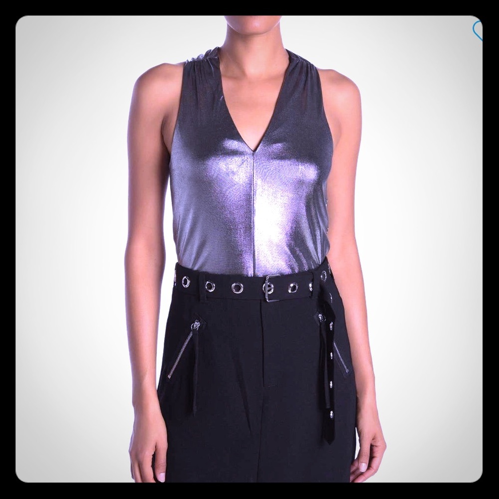 Iggy metallic silver tank top